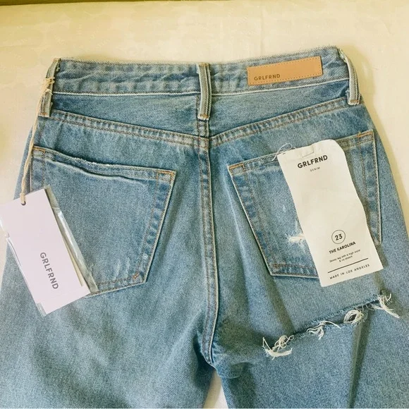 NWT GRLFRND Karolina High Rise Skinny Jeans in A Little More Love 23 - Picture 12 of 15